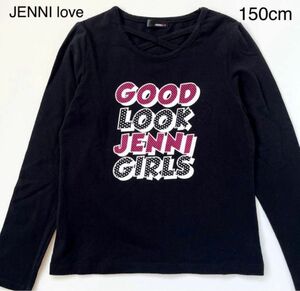 JENNI love ジェニィラブ　ロンT 黒　150cm 子供服 長袖Tシャツ ブラック 長袖カットソー