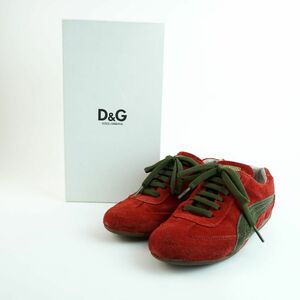 Dolce&Gabbana Dolce & Gabbana 35.5 23.0~23.5 sneakers Italy made suede red red box attaching /MC3