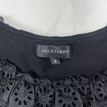 JILL STUART ジル スチュアート 襟付きTシャツ 半袖 トップス レディース 黒 ブラック サイズS*MC1005_画像5