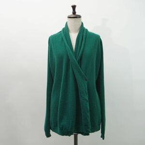  beautiful goods Neiman Marcus knee man ma- rental cashmere 100% 1. button knitted cardigan tops lady's green green size S*MC764