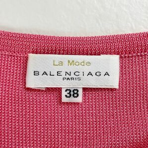 美品 BALENCIAGA バレンシアガ キャミソール ビーズ トップス レディース ピンク サイズ38*MC1063の画像5