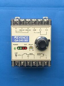 [CK9132] KEYENCE GA-245 SO 振動スイッチ アンプユニット 動作保証