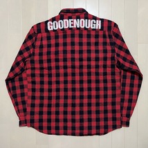 GOODENOUGH 背ロゴブロックチェックネルシャツ グッドイナフ ELECTRIC COTTAGE FRAGMENT AFFA UNDERCOVER APE M&M 40% FPAR 藤原ヒロシ 2_画像1