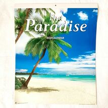 j83)2024 カレンダー the Paradise 南国 海 風景 隔月 壁掛け 令和6年 2ヶ月単位 フルカラー_画像1