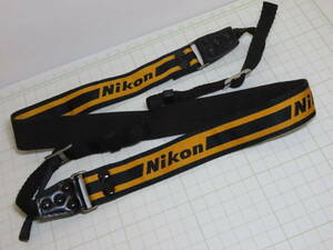 Nikon Strap with rivets (Orange / Black, Narrow type) ニコン ストラップ リベット仕様