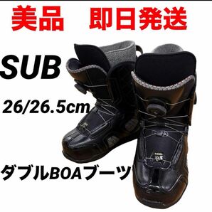 【即日発送 美品】SUB ダブルBOAブーツ スノーボードブーツ 26/26.5cm