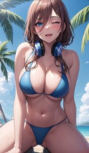 【1円スタート】B52 プレイマット 五等分の花嫁 中野三玖 巨乳 マイクロビキニ 水着 マウスパッド タペストリー ラバーマット 高品質