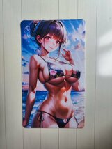 【1円スタート】D174 プレイマット 勝利の女神 サクラ NIKKE ニケ 巨乳 マイクロビキニ マウスパッド タペストリー ラバーマット 高品質_画像2