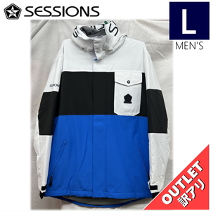 【OUTLET】 SESSIONS ANNEX JKT カラー:BLUE Lサイズ メンズ スノーボード スキー ウェア ジャケット JACKET アウトレット