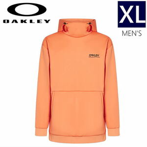 23-24 OAKLEY PARK RC SOFTSHELL HOODIE カラー:SOFT ORANGE XLサイズ オークリー パーカー フーディ 日本正規品