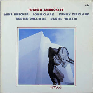 ◆FRANCO AMBROSETTI/WINGS (JPN LP Promo) -Daniel Humair, Michael Brecker, Buster Williams, Enja