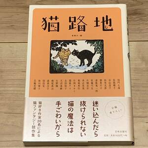 初版帯付 東雅夫 編 猫路地 日本出版社刊 皆川博子 加門七海 倉阪鬼一郎 化野燐 菊地秀行 梶尾真治