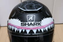 SHARK シャーク SPARTAN フルフェイスヘルメット サメかジョーズか？いやロレンソレプリカです 美品 sizeL シールド２枚付き_画像2