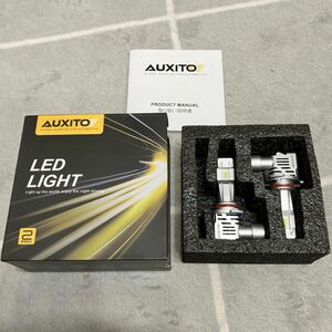 AUXITO 9005 HB3 LEDヘッドライト 車用 新基準車検対応 ZES LEDチップ搭載 高輝度 6500K 12V車対応 ハイブリッド車EV車対応 ホワイトM3HB3