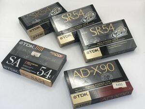 カセットテープ TDK ハイポジ ハイポジション TYPE Ⅱ ノーマルポジション TYPE Ⅰ SR54 SA54 AD-X90 新品未開封 KB135