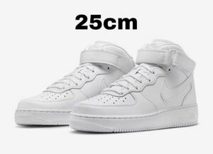 ナイキ エアフォース1 '07 ミッド フレッシュ ホワイト/ウルフグレー　新品　25cm Nike Air Force 1 '07 Mid Fresh White/Wolf Grey