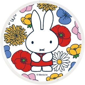 スマートフォン QI ワイヤレスチャージャー ミッフィー Miffy Floral ホワイト 充電 無線 スマホかわいい 可愛い おしゃれ オシャレ キャラ