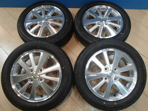 中古 4本SET スズキ DA17W エブリィ ワゴン 純正 4.5J 14in IS50 SP SPORT 230 165/60R14 2017年製 溝多い