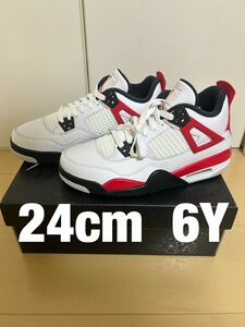 Nike GS Air Jordan 4 Retro "Red Cement"ナイキ エアジョーダン4 レトロ "レッドセメント"