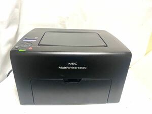 ～１円スタート～【動作確認済】 NEC A4 カラー レーザープリンタ MultiWriter 5650C PR-L5650C 印刷枚数約592枚 インク残有 中古品