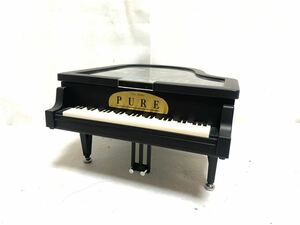１円～【動作確認済】 ジュエリーボックス オルゴール グランドピアノ型 PURE 「いとしのエリー」 MEZZO PIANO 昭和 レトロ 宝箱 小物入れ