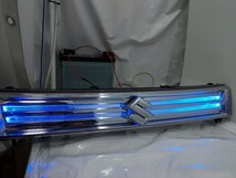 稀少 MH44S ワゴンR スティングレー フロントグリル ブルーLED イルミ STANLEY W1135 ブルーインナーメッキ MH34S 2014年式 B5_画像2