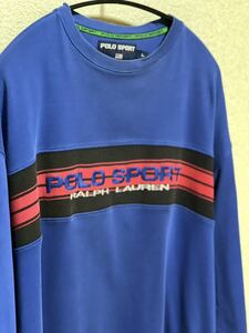 【Polo Sport】ロング Tシャツ (サイズ:L) 刺繍 90's / ラルフローレン llbean patagonia supreme huf
