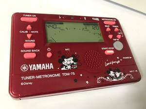 動作品 YAMAHA ヤマハ チューナー メトロノーム TDM-75 ミッキー&ミニー