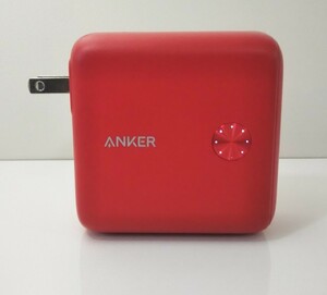 1153送料300円 Anker A1623 PowerCore Fusion 10000 9700mAh 充電器 PSE認証済 アンカー モバイルバッテリー 赤 レッド