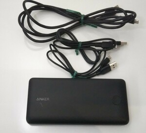 1155送料300円 Anker A1268 PowerCore Essential 20000 充電器 PSE認証済 アンカー ブラック 黒 モバイルバッテリー ケーブルおまけ 