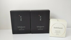 1231送料500円 雪花秀 ソルファス sulwhasoo MEN Recharging Serum 140ml ×2 Perfecting Cushion EX30g 化粧水 化粧品セット スキンケア