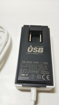1128送料200円 SoftBank/ソフトバンク SB-AC20-TCPD USB Type-C 充電器 アダプタ アダプター 動作品_画像3