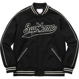 シュプリーム　Supreme/Playboy Wool Varsity Jacket　BLACK　M　シュプリーム　ジャケット