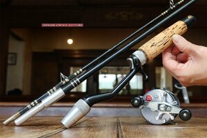 70/80s ZEBCO 6FT 2PC オールドグラスロッド / ガングリップ HEDDON 道楽 ZEAL BALSA50 ハトリーズ ABU FENWICK リール ルアーに