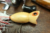 ARBOGAST HULA POPPER アーボガスト フラポッパー 5/8oz / HEDDON 道楽 ザウルス ZEAL バルサ50 ハトリーズ UMCO 昭和アングラーに_画像2