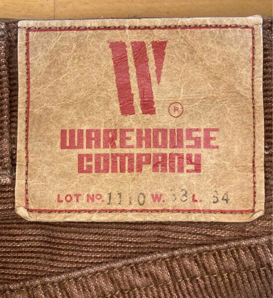 warehouse コーデュロイパンツ　w33 フラットヘッド リーバイス