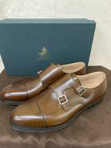 希少！ダブルモンク　新品未使用即決！　CROCKETT&JONES　クロケット＆ジョーンズ箱付き＆シューズ袋付　定価15万円強 サイズ8.5E _画像4