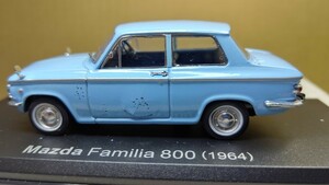 スケール 1/43 Mazda Familia 800 1964年 ！ マツダ ファミリア！ 国産名車コレクション！ 塗装にムラあり！