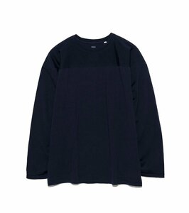 【新品】 nanamica ナナミカ / Merino Wool Football Shirt メリノウールフットボールシャツ / L ネイビー / SUHF372