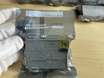 51051▽プリンター インクカートリッジ エプソン 互換 ICBK50 ブラック 使用期限不明 ジャンク まとめて10個セット_画像2