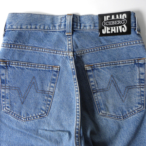  Italy made Iceberg ICEBERG JEANS strut jeans Denim pants LAMPO company manufactured fastener 28 m0216-16