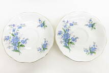 15781 上602-224　カップ＆ソーサー　2客 セット　ロイヤルアルバート　FORGET ME NOT　忘れな草　ROYAL ALBERT　中古品　ヤ60_画像8