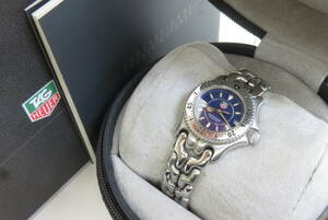 15797 久602-103　腕時計　タグホイヤー　WG141A　 プロフェッショナル200　クォーツ　青文字盤　TAG HEUER　中古品　60