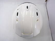 【送料無料】Arai アライ MZ GLASS WHITE グラスホワイト Mサイズ ジェットヘルメット_画像4