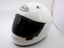 【送料無料】程度上 2022年製 Arai アライ ASTRO-GX ASTRO GX アストロGX GLASS WHITE グラスホワイト XLサイズ スモークシールド付き_画像2