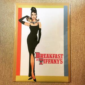 布 ポスター「ティファニーで朝食を　イラスト　オードリー・ヘプバーン」