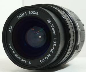 ~実写確認済~ ☆実用良品・人気の望遠レンズ☆　ペンタックス1眼レフ用(Kマウント) SIGMA ZOOM 28-80mm F3.5-5.6 MACRO (I0218)