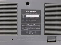 ★SANYO 三洋電機 2バンド ステレオ ラジオ ダブルカセットレコーダー MR-W10 外装傷みあり 故障品 要修理品 ジャンク扱い 現状品★_画像8