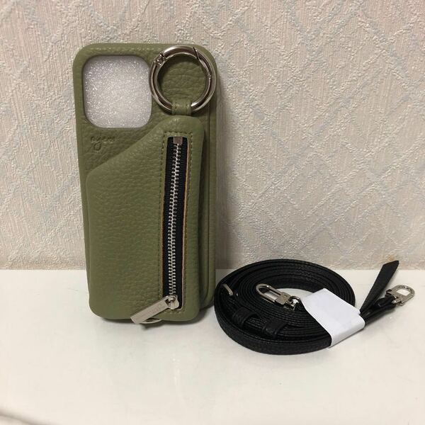 602i1947@ ajew(エジュー) スマホケース cadenas zipphone case shoulder (iPhone15promax)