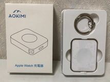 602i0302 2 in 1 Apple Watch 充電器 - AOKIMI USB-C/iPhone充電ケーブルとの併用が必要 アップルウォッチ 充電(スターライト)_画像1